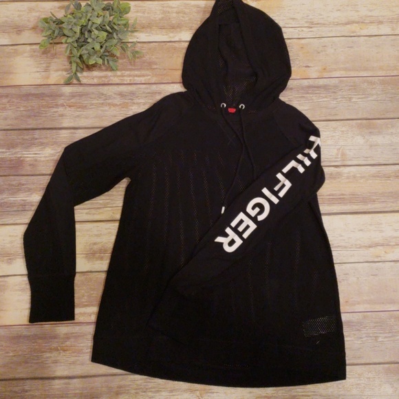 🔴SOLD🔴Tommy Hilfiger Mesh Long Sleeve Shirt M - Picture 2 of 5